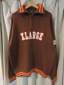 X-LARGE XLARGE エクストララージ ARCH LOGO HALF ZIP PULLOVER KNIT ブラウン Lサイズ 最新人気商品 値下げしました！