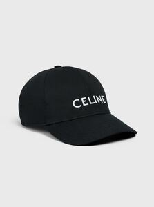 正規 20SS CELINE セリーヌ ロゴ キャップ 帽子 黒 M 2AUS9242N