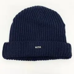 稀少 新品未使用 KITH キス BOXLOGO ニットキャップ ビーニー 紺