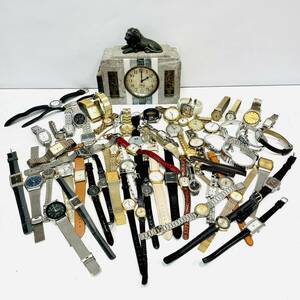 【B9357～15171KM】時計 おまとめ 腕時計 置き時計 懐中時計 大量 CITIZEN シチズン SEIKO セイコー CASIO カシオ ウォッチ 動作未確認