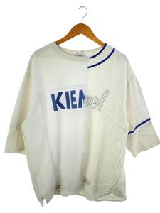 KiEMA/MIXED BASEBALL SHIRTS/XL/コットン/WHT/