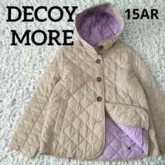 美品 decoy more キルティング ジャケット ベージュ × パープル