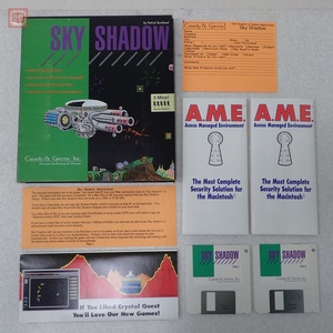 動作保証品 Macintosh 3.5インチFD SKY SHADOW Casady&Greene マッキントッシュ アップル 箱説付【40