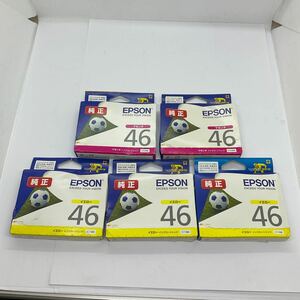 ◎(A047)未使用★EPSON エプソン プリンタ IC46系 インクカートリッジ 2色 まとめ売り★メーカー純正品 5個★ICY46/ICM46