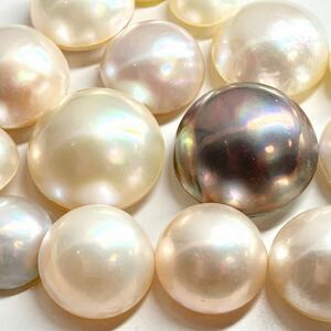 ［マベパールおまとめ30g］J 150ct ルース 裸石 宝石 ジュエリー jewelry Pearl マベ貝 半円真珠 ②