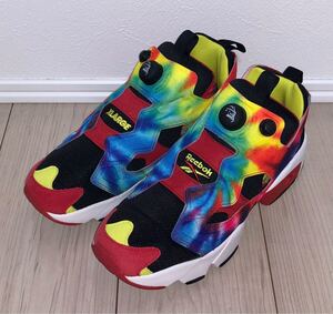 REEBOK x XLARGE PUMP FURY OG FY3069 27.5cm リーボック エクストララージ ポンプフューリー タイダイ シトロン ブラック レインボー 黒