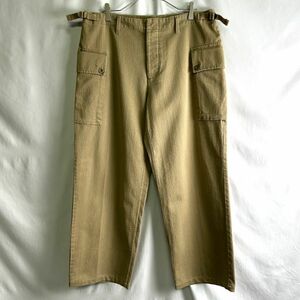 00s GAP ワイド カーゴ パンツ W38×L29 ベージュ コットン ストレート ミリタリー CARGO オールド ギャップ 80s 90s ビンテージ