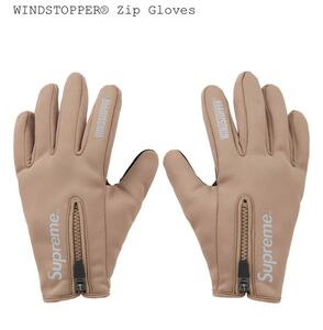 サイズM Supreme WINDSTOPPER Zip Gloves Taupe medium シュプリーム ウィンドストッパー ジップ グローブ トープ 新品未使用 国内正規品