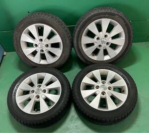 中古ホイール4本セットスズキ MH23S ワゴンR 純正 4.5J-14 4/100 +45 14インチ (155/65/R14) FALKEN (タイヤオマケ) スタッドレスタイヤ