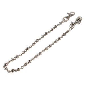 THIRTEEN DESIGNS サーティーンデザインズ SKULL SAPPHIRE WALLET CHAIN スカル サファイア ウォレット チェーン シルバー