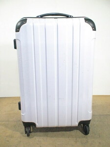 5142　白　軽量　TSAロック付　スーツケース　キャリケース　旅行用　ビジネストラベルバック
