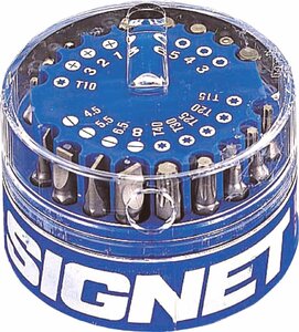 SIGNET (シグネット) 22009 1/4 18PC マグナムビットセット 品番 22009 電動エアツールに使用できる ドライバー ビット プラス マイナス