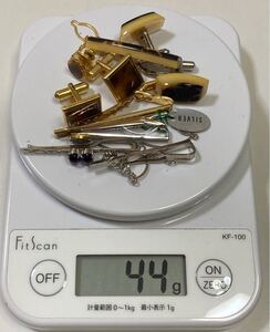 T12-039・ネクタイピン・タイピンカフスセット（おまとめ重量44g）メンズアクセサリー(silver製品有り）