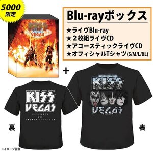 未開封新品/入手困難廃盤「キッスロックスヴェガスKiss Rocks Vegas【限定Blu-ray+2枚組CD+アコースティックCD+Tシャツ(Lサイズのみ)BOX】