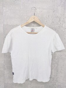 ◇ AVIREX アヴィレックス 半袖 Vネック Tシャツ カットソー L ホワイト *