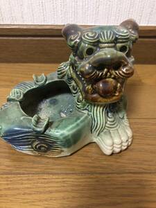 陶器製中国骨董品灰皿