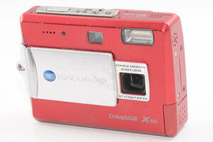 【外観特上級】コニカ ミノルタ KONICA MINOLTA DIMAGE X50 レッド　#m8822