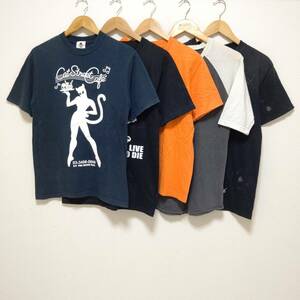 お得!!【まとめ売り】半袖 Tシャツ 5着 セット クリームソーダ HUG BOOGIE エドハーディー バックボーン スカル 古着 メンズ S /T-188j