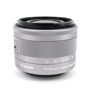 【中古】Canon EF-M15-45mm F3.5-6.3 IS STM シルバー [管理:1050014987]