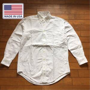 ☆【 the PURIST 】★ Made in USA OX ボタンダウン ホワイトシャツ★サイズ151/2