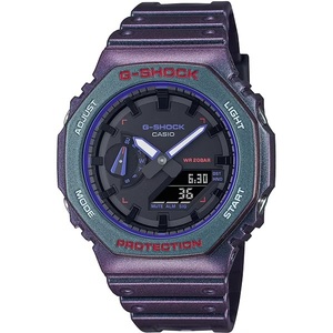 送料無料★特価 新品 カシオ正規保証付き★G-SHOCK GA-2100AH-6AJF パープル カシオーク 薄型 針 デジタル メンズ腕時計★プレゼントにも