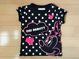 新品 未使用 ベルメゾン ディズニー ミニーマウス 半袖Ｔシャツ カラー：ネイビー サイズ：１2０㎝