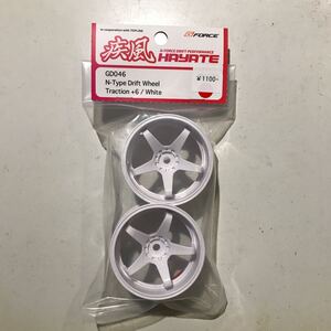 N-Type Drift Wheel Traction/＋6/White GD046 ホワイト オフセット7