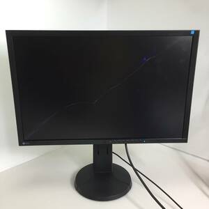 ※□EIZO エイゾー 24インチ 液晶モニター 液晶ディスプレイ PCモニター EV2436W ブラック【液晶割れ・ジャンク品】