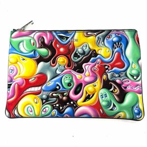 DIOR KENNY SCHARF ディオール　ケニーシャーフ　コラボ　ポーチ　クラッチバッグ　男女兼用　鞄　マルチカラー