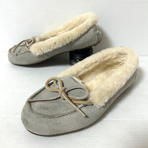 UGG Solana Loafer アグ　ソラーナボアローファー　1020041ローファー　スエード　US6 23cm グレー　＊77