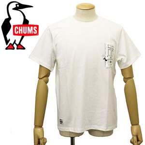 CHUMS (チャムス) CH01-2348 Go Outdoor Pocket T-Shirt ゴーアウトドアポケットTシャツ CMS151 W001White L