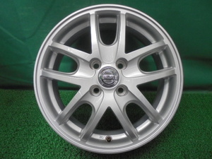 e97◆ニッサン 純正 アルミ UXW14 A5E40◆日産 ノート 15×5.5J +40 4H PCD100 中古アルミホイール１本