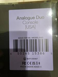 【新品・未開封】Analogue Duo USA 黒