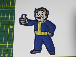 フォールアウト、fallout、ヴォルトボーイ超BIGサイズワッペン、ハンドメイド、DIY、カスタムメイド 刺繍ワッペン アイロンワッペン