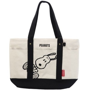 新品★PEANUTS★SNOOPY★カジュアル帆布トート ナナメ★スヌーピー