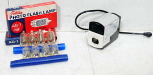 ▲(R607-H129) 現状品 National ナショナル HYPER FLASH GUN PL-3 PHOTO FLASH LAMP AG-1 ハイパー発光器 カメラアクセサリー