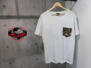 JELADO ジェラード アロハポケット付き 半袖 Tシャツ M/ポケットTEE/白 ホワイト/メンズ/日本製