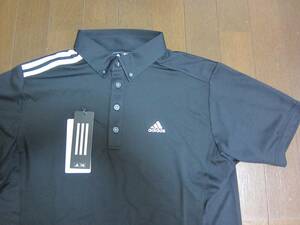 ◇新品　adidas　アディダス　半袖ポロ　ブラック　Ｍ◇