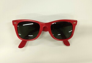 希少 ウェイファーラー Ray-Ban RayBan レイバン サングラス ボシュロム BL B＆L WAYFARER USA製　レッド　赤　ヴィンテージ