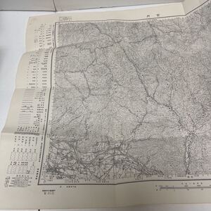 古地図 地形図 五万分之一 地理調査所 昭和26年応急修正 昭和26年発行 吉井 福岡県 大分県