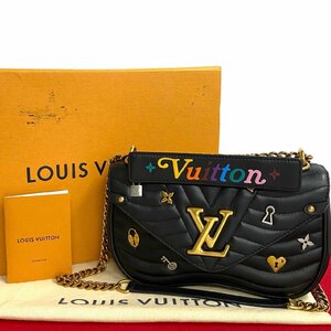 ほぼ未使用 LOUIS VUITTON ルイヴィトン ニューウェーブ チェーンバッグ MM レザー 3way ハンドバッグ ショルダーバッグ 51675