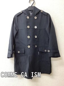 コムサイズム (COMME CA ISM) 黒コート フード付き 新品同様 サイズ130A