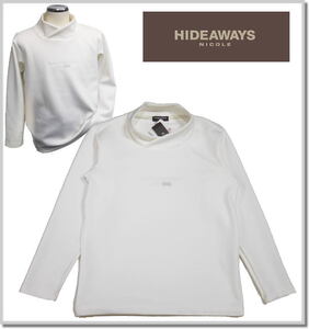 ハイダウエイ HIDEAWAYS NICOLE ショールカラー風オフタートルプルオーバー 4565-9807-09(WHITE)-48(L) ハイネック カットソー