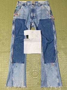 納品書付　国内正規品　Gallery Dept Carpenter Indigo Flare Denim Pants ギャラリーデプト カーペンター　デニム　パンツ　ジーンズ