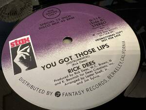 12”★Rick Dees / You Got Those Lips / ダンス・クラシック！