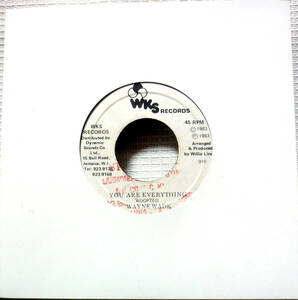 試聴 ジャマイカ 7inch. THE STYLISTICS名曲カバー WAYNE WADE / YOU ARE EVERYTHING □reggae DUB lovers フリーソウル サバービア