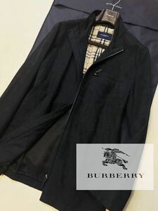 c30【コートカバー付属】定価18万●美品BURBERRY LONDON●希少アマレッタ●高級ジャケット　バーバリースエード　メンズ 三陽商会 正規品