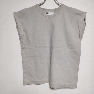 MHL. 595-2168505 NATURAL LIGHT COTTON JERSEY Ｔシャツ カットソー 2022 グレージュ エムエイチエル 4-0515S 236997