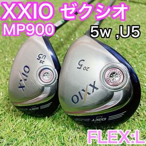 ゼクシオ　レディース　XXIO9 MP900　9台目 5W 5u 　ファウェイウッド　ユーティリティ　L 右利き用　女性