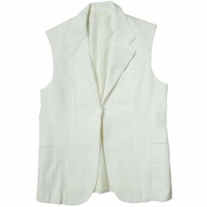 CLASS クラス 日本製 PILE SLEEVELESS JACKET パイルスリーブレスジャケット CBES39UNI 3 ホワイト テーラード ベスト アウター g8418